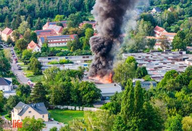 Katwarn!: Großbrand in Halle-Trotha