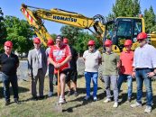 Hallescher FC setzt Spatenstich für neuen Fanshop am LEUNA-CHEMIE-STADION