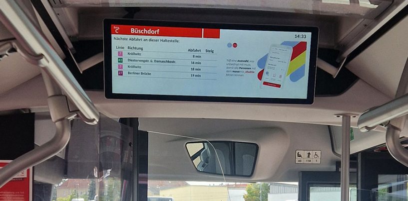 Neuer Service in Bus und Bahn: Anschlüsse der nächsten Haltestelle in Echtzeit