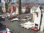 Dachstuhlbrand in der Innenstadt