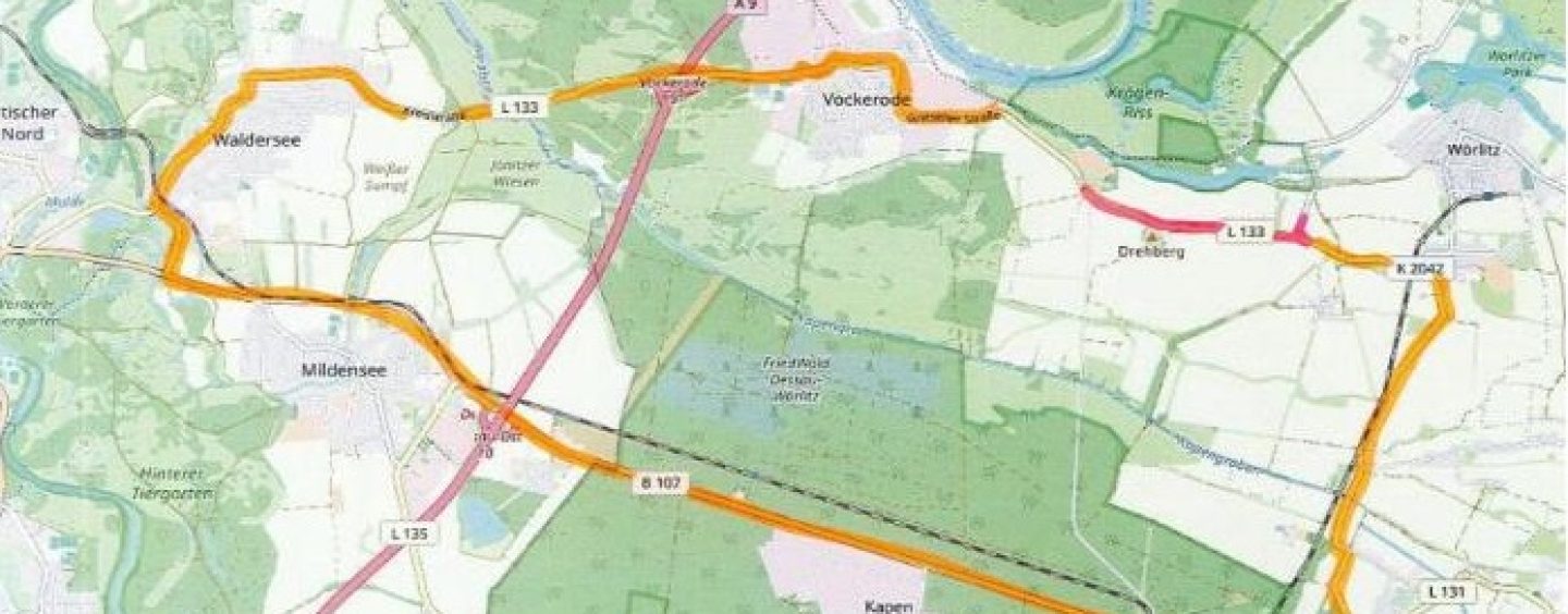 Autobahnzubringer bei Vockerode wird saniert